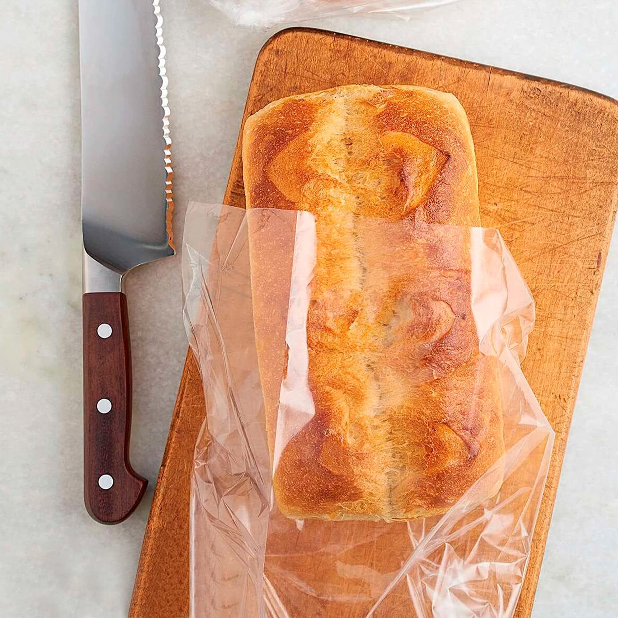 APQ Bread Bags - 1000 Pack, Open Top Gusseted Bread Bags, 0.6 Mil Waterproof Food Storage Bags for Homemade Bread, Pastries & Bakery Packaging - Perfect for Home Bakers, Farmers Markets & Small Business Food Packaging