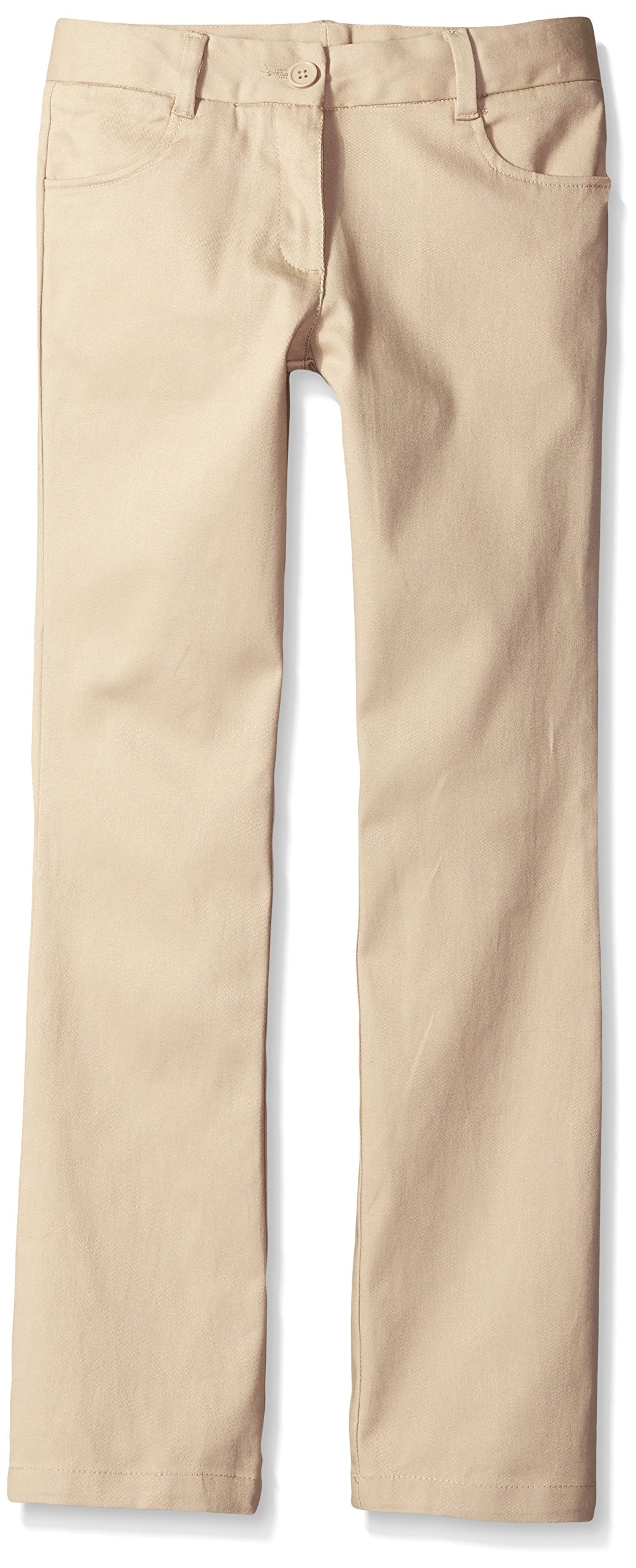 Nautica Girls' School Uniform Bootcut Twill Pants - Comfortable & Durable Uniform Pants for School, Perfect for Everyday Wear & Classroom Activities