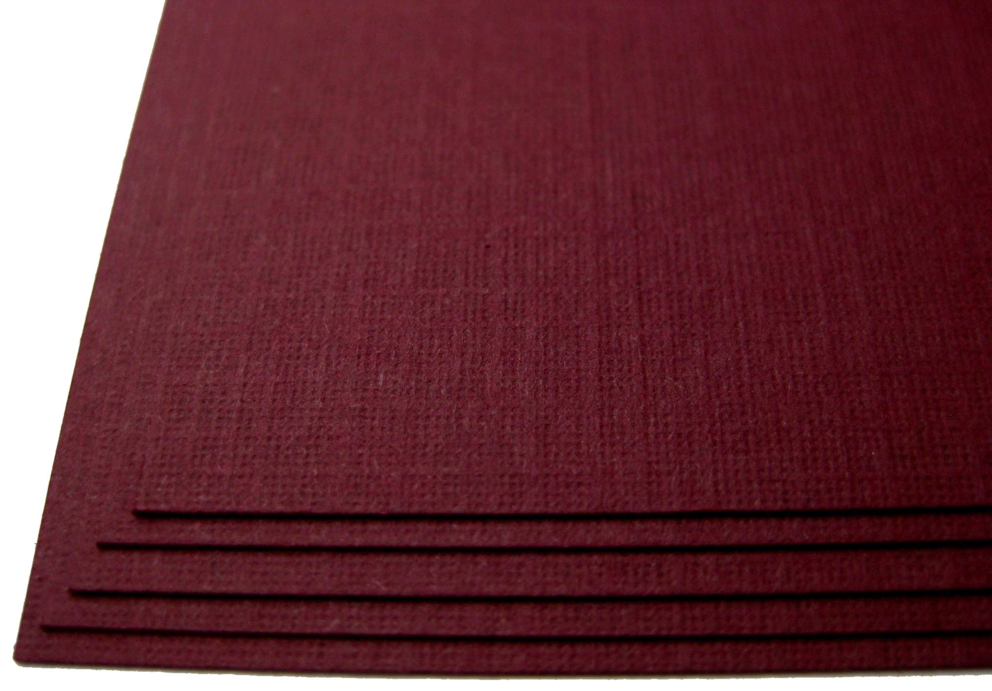 Premium 200 Dark Burgundy Linen 80# Cover Paper Sheets - 11
