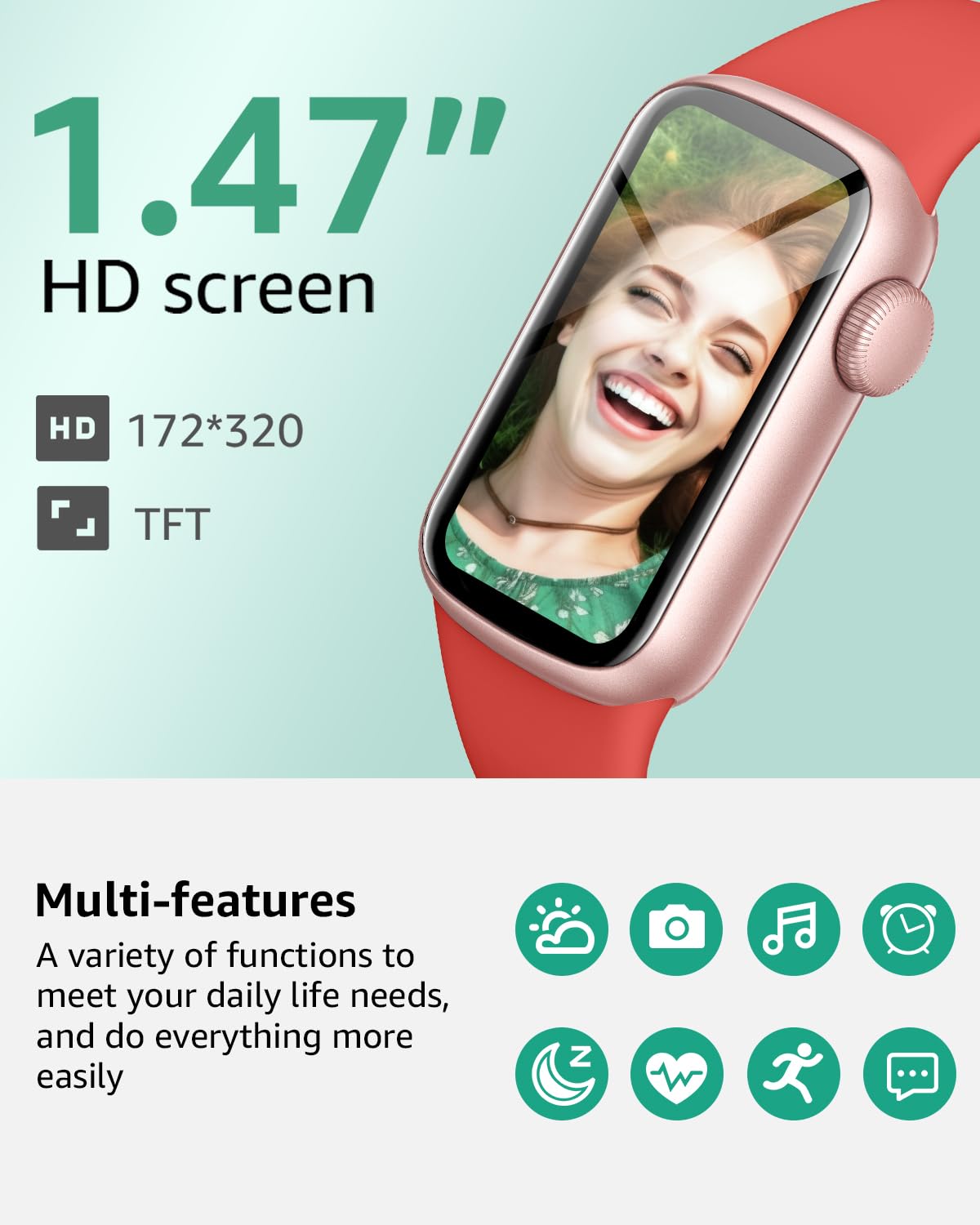 IMFRCHCS Fitness Tracker Smart Watch - 1.47