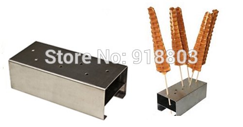 2 in 1 Commercial Non-Stick Electric Waffle Stick Maker Machine - 220V Digital Baker with Stainless Steel Stand for Candy, Ice Cream & Dessert Shops, Cafes & Home Baking