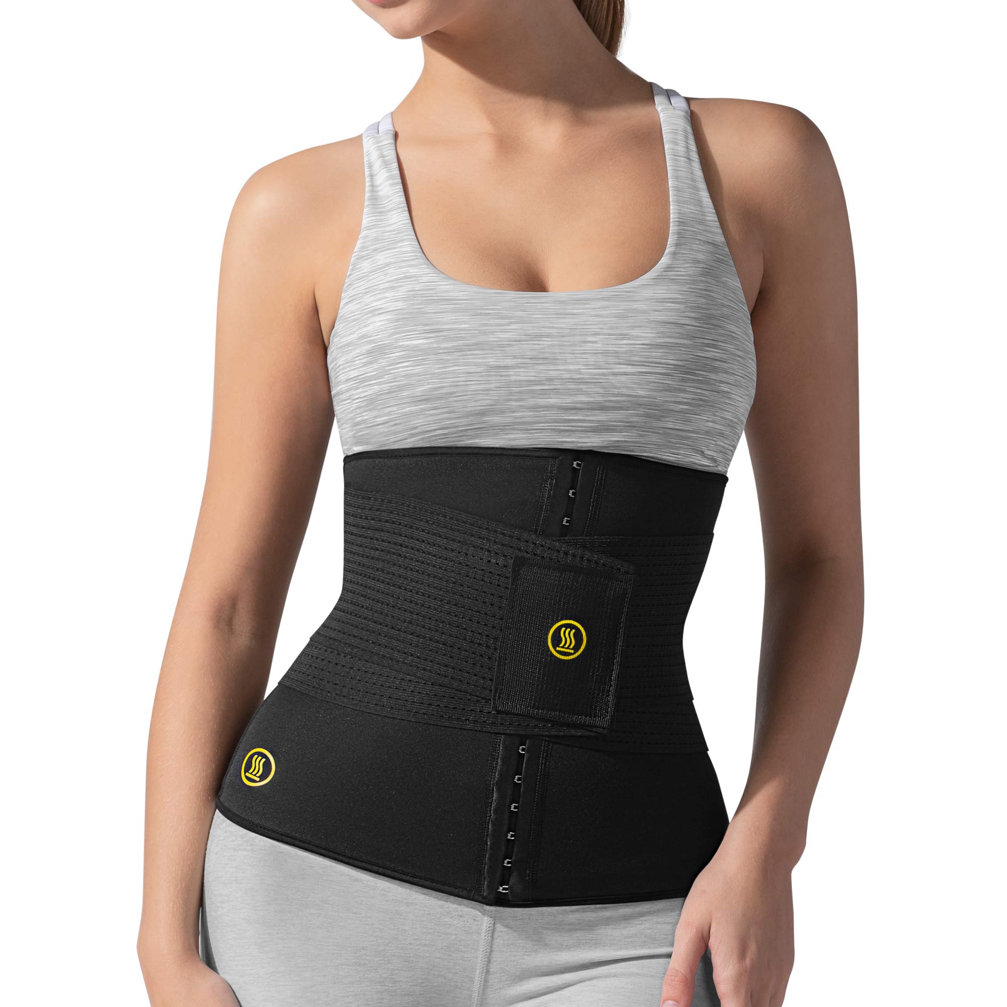 Hot Shapers Waist Trainer Belt for Women – Slimming Corset Cincher with Sweat Band for Tummy Control & Body Shaping – Perfect for Workouts, Postpartum Recovery & Everyday Wear