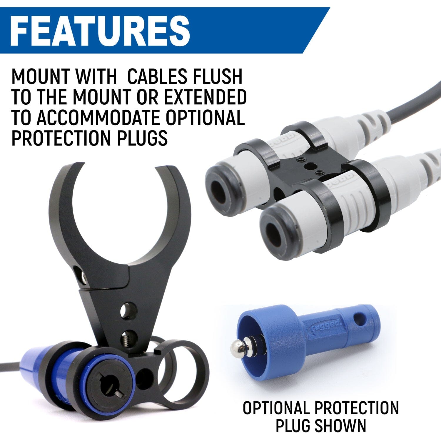 Dual Headset or Helmet Jack Bar Mount - Universal Bike & Motorcycle Accessory for Hands-Free Communication | Perfect for Cycling, Motorcycling & Outdoor Adventures