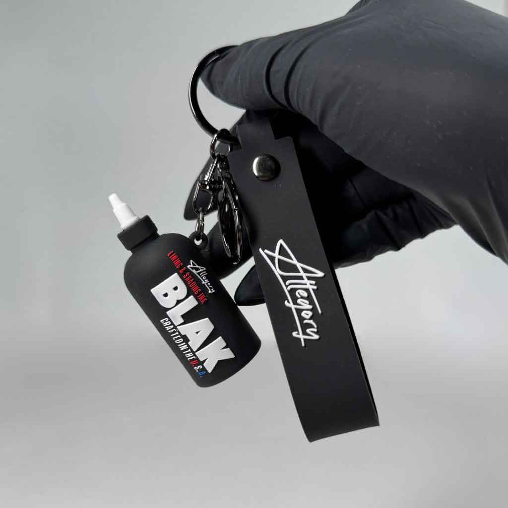 Stylish Allegory Black Keychain - Durable Metal Key Ring for Home, Office & Travel - Perfect Gift for Men & Women