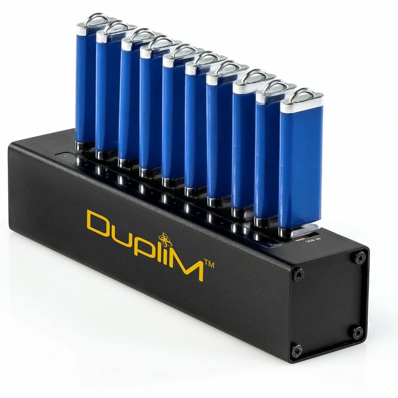 DupliM 1 to 10 Mini USB Flash Drive Duplicator - High-Speed USB Thumb Drive Cloner for PC & Mac - Perfect for Data Backup, File Transfer, and Bulk Media Copying in Offices & Schools