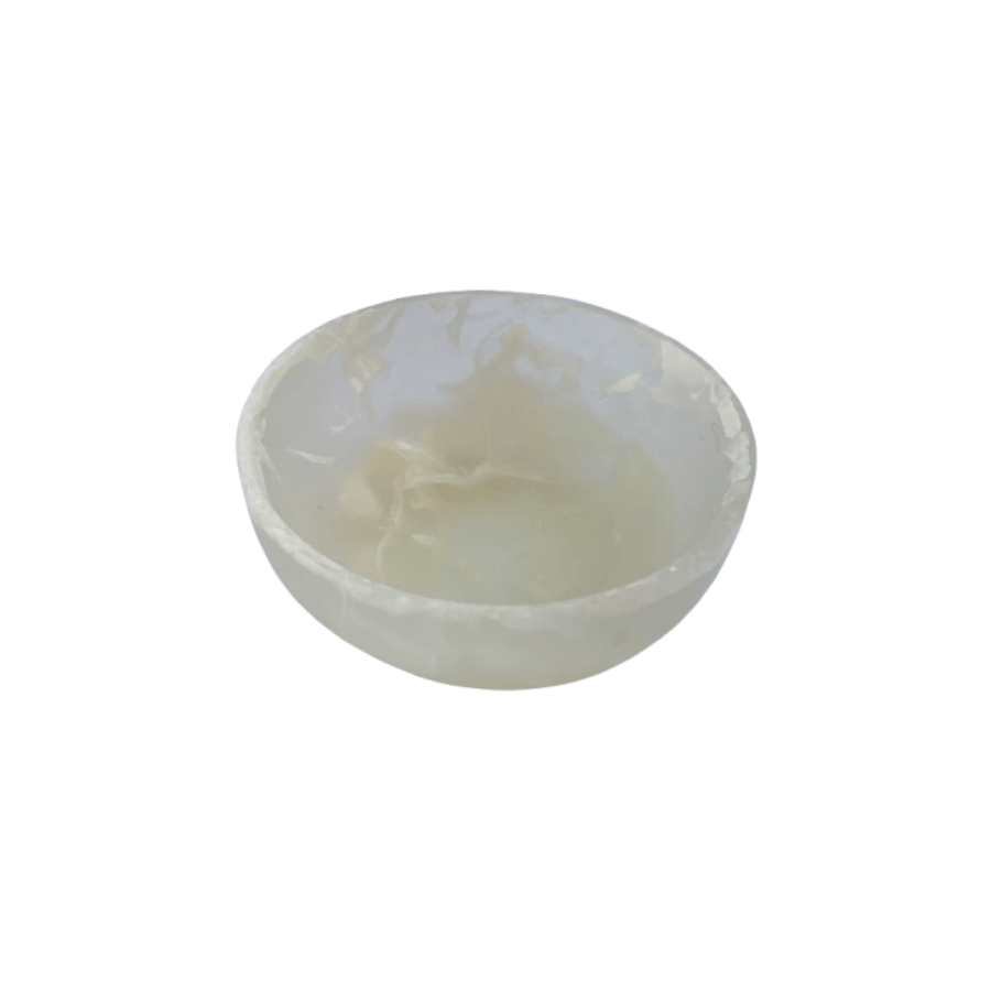 Small White Resin Swirl Bowl - Decorative Serving Dish for Candy, Jewelry & Home Decor | Perfect for Parties, Gifts & Table Centerpieces