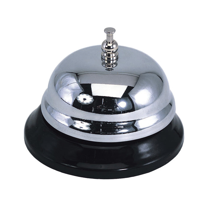 American Metalcraft CB338 Chrome Plated Table Bell - Classic Call Bell for Restaurants, Hotels, and Office Reception Desks