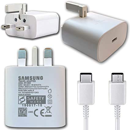 White Charger & Lead