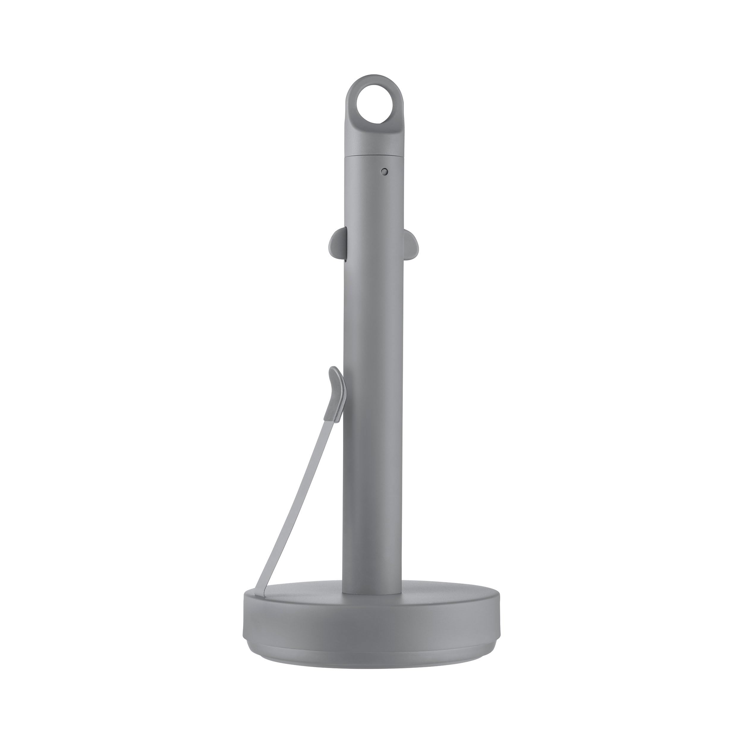 Blomus LOOP Stainless Steel Paper Towel Holder - Sharkskin Grey Finish for Kitchen, Bathroom, or Office Organization