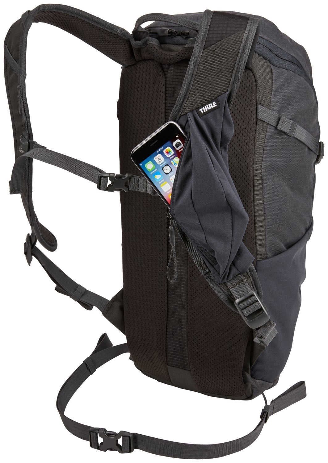 Thule AllTrail X 15L Hiking Backpack - Lightweight & Water-Resistant Daypack for Outdoor Adventures (Obsidian Gray) | Perfect for Hiking, Camping & Travel