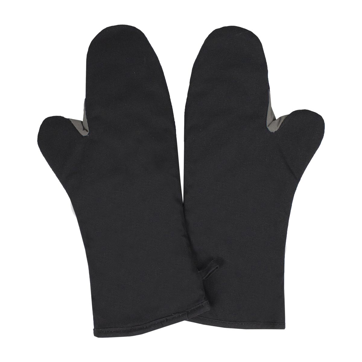 Heat Resistant Kevlar Oven Mitts - Black Elbow Length Pyrotex Gloves for Cooking, Baking & Grilling - Perfect for Kitchen, BBQ & Outdoor Camping