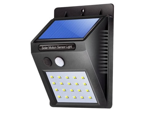 Klein Wireless LED Motion Sensor Outdoor Light - Solar Powered Security Lighting for Garden, Patio, Pathway, and Yard