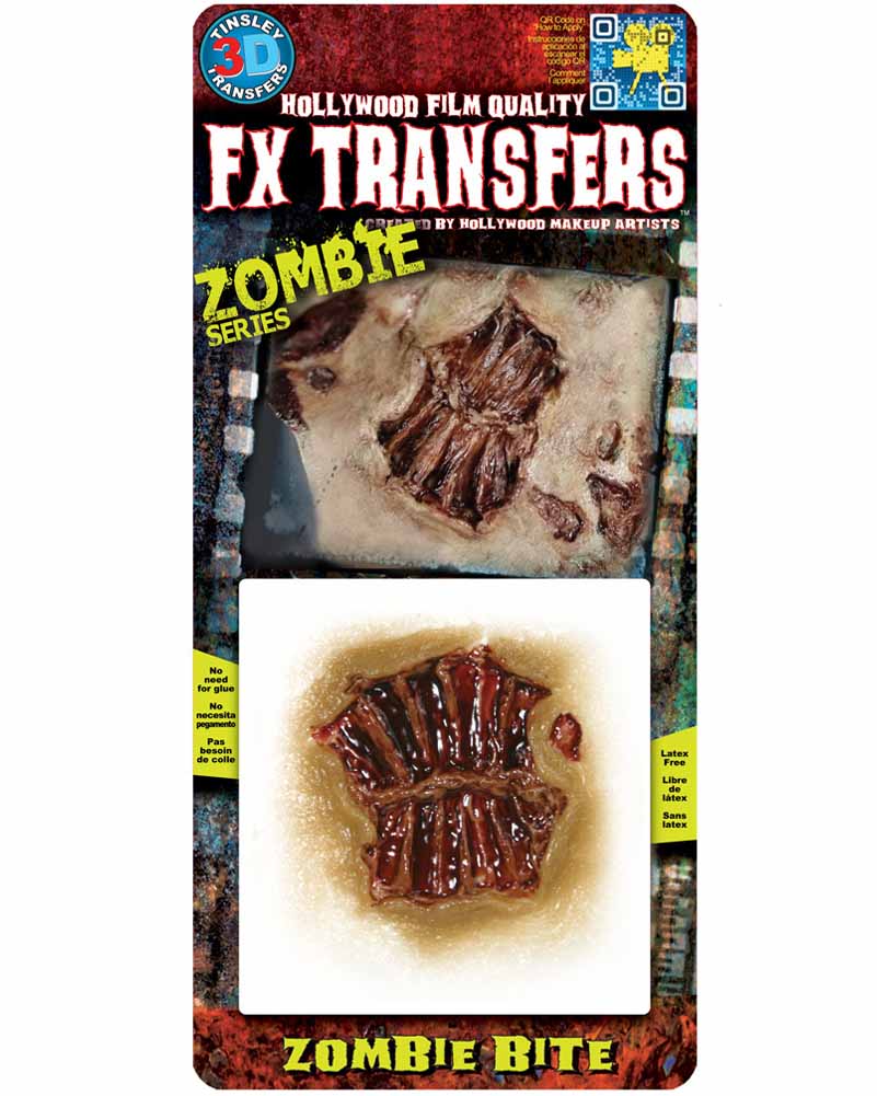 Realistic 3D FX Zombie Bite Wound Special Effects Makeup Kit - Professional Halloween Horror Cosplay & Movie SFX Prosthetics for Scary Costume Transformations