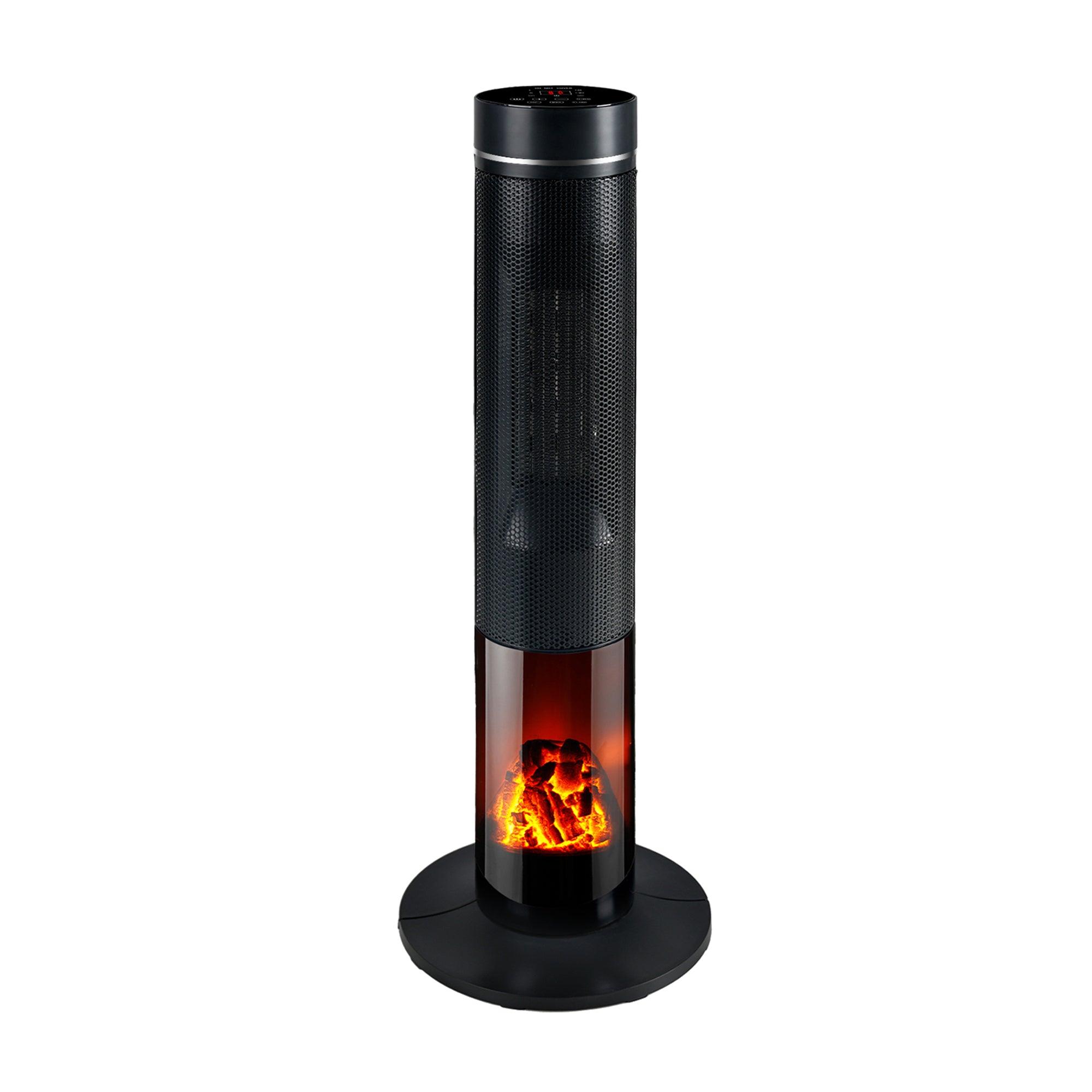 1500W Electric Space Heater with Digital LED Display & Remote Control - Portable Indoor Heater for Home, Office, Bedroom, and Garage Use