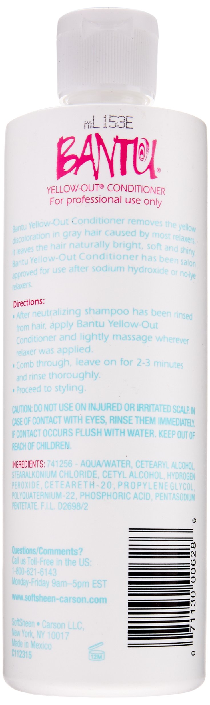 Softsheen Carson Bantu Yellow Out Hair Relaxer – Professional Strength for Natural & Textured Hair – Salon-Quality Results at Home | Perfect for Relaxing, Softening & Styling Afro, Curly & Coily Hair Types
