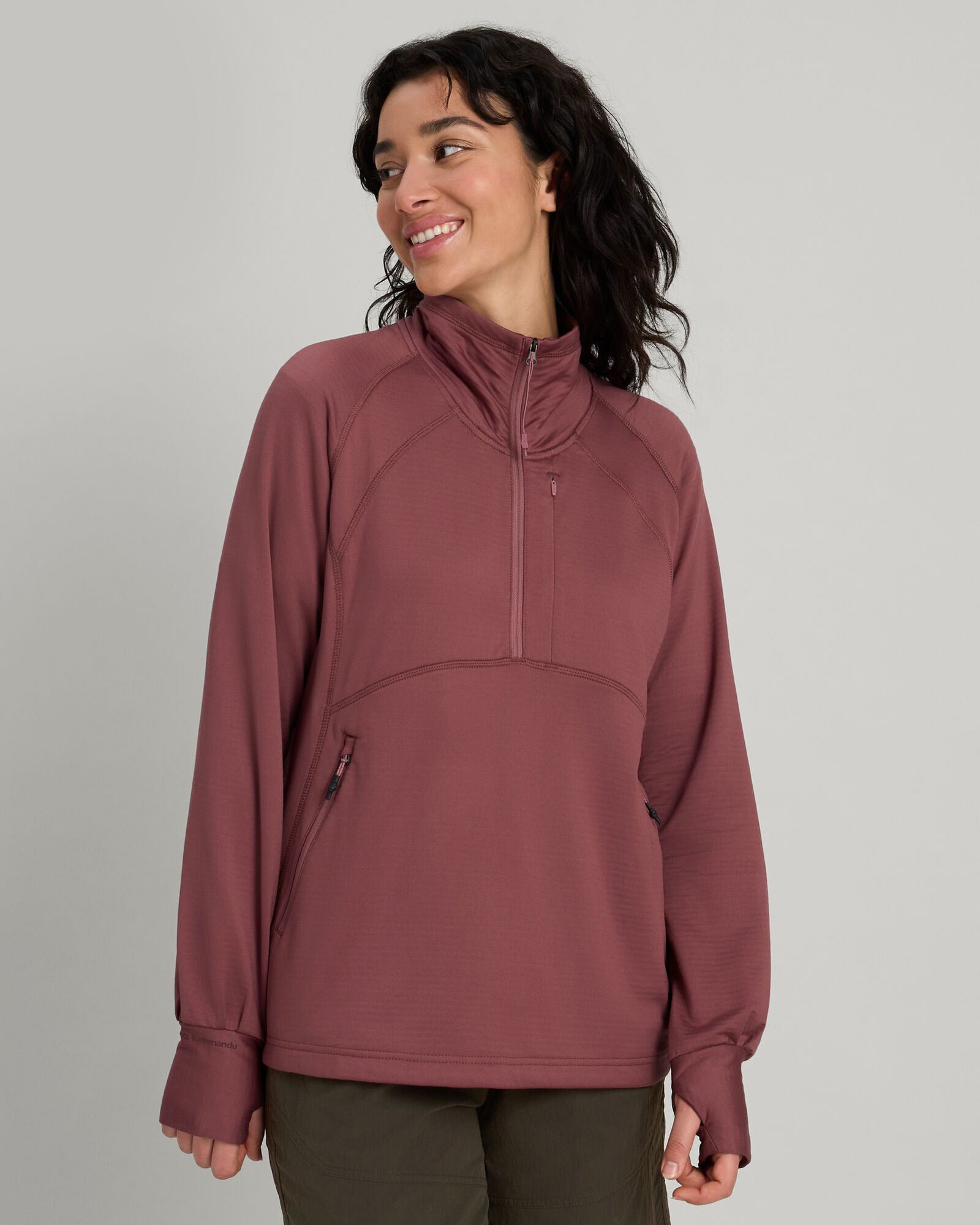 ULT Hike Women's Quarter Zip Pullover Fleece Jacket - Lightweight Outdoor Hiking Top for Women - Perfect for Camping, Trail Running & Fall Adventures