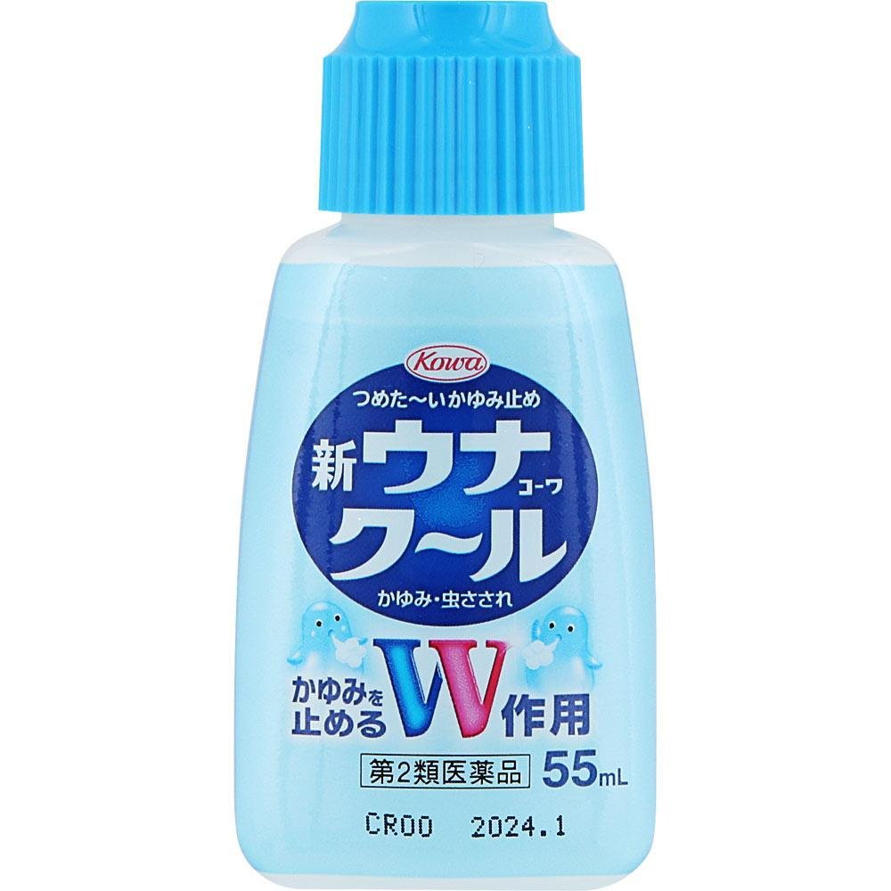 Kowa New Una Cool Anti-Itch Lotion 55ml - Fast Relief for Insect Bites & Stings - Perfect for Outdoor Activities, Camping, and Summer Protection