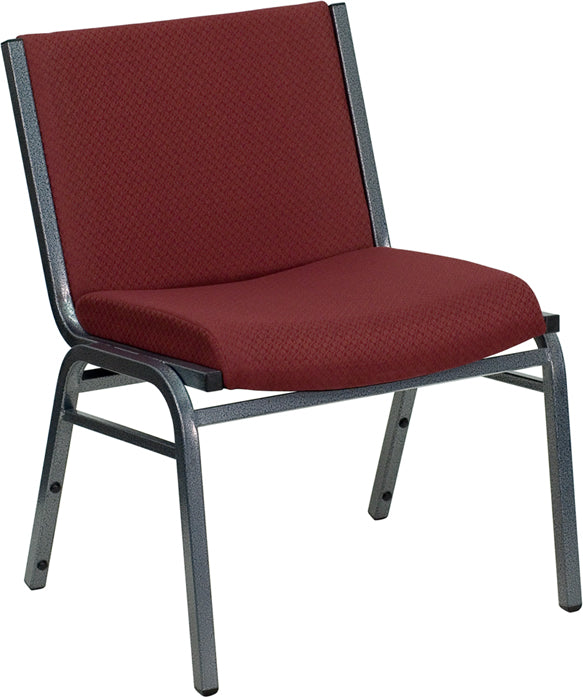 FLASH HERCULES Series Heavy Duty Stacking Chair - 1000 lb Weight Capacity, Black Fabric, Big & Tall Design - Perfect for Offices, Events, and Commercial Use