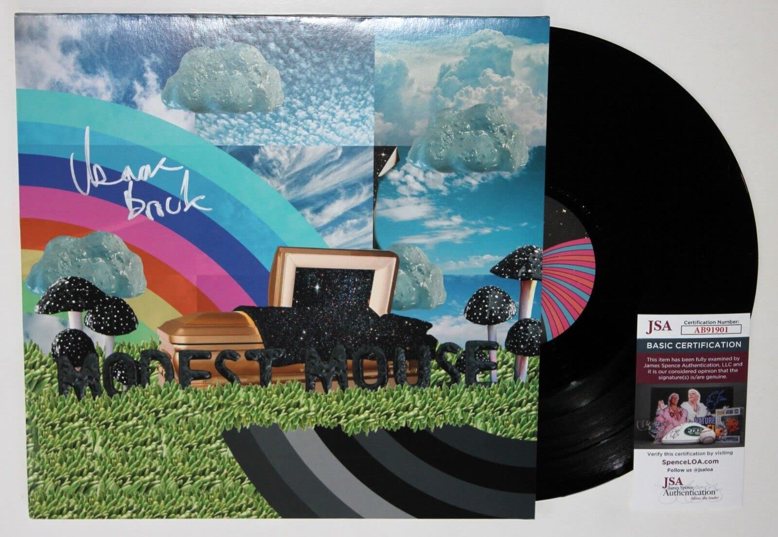 Isaac Brock Signed Modest Mouse The Golden Casket Album 2xLP Vinyl Record with JSA COA - Limited Edition Autographed Collectible for Music Fans & Vinyl Enthusiasts - Perfect for Display, Gifting, and Record Collections
