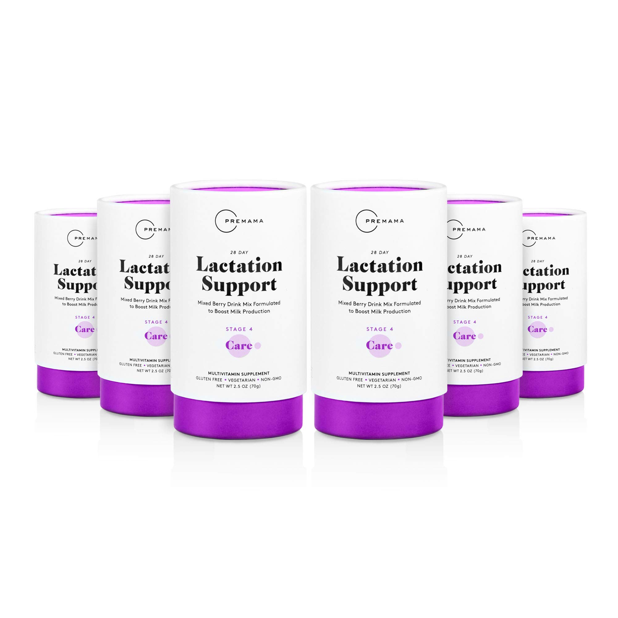 Premama Lactation Supplement for Increased Breast Milk Production - Fenugreek & Milk Thistle Breastfeeding Support with Vitamin D & Calcium - Vegetarian Postnatal Drink Mix (28 Servings, Pack of 6) - Ideal for Nursing Mothers & Postpartum Recovery