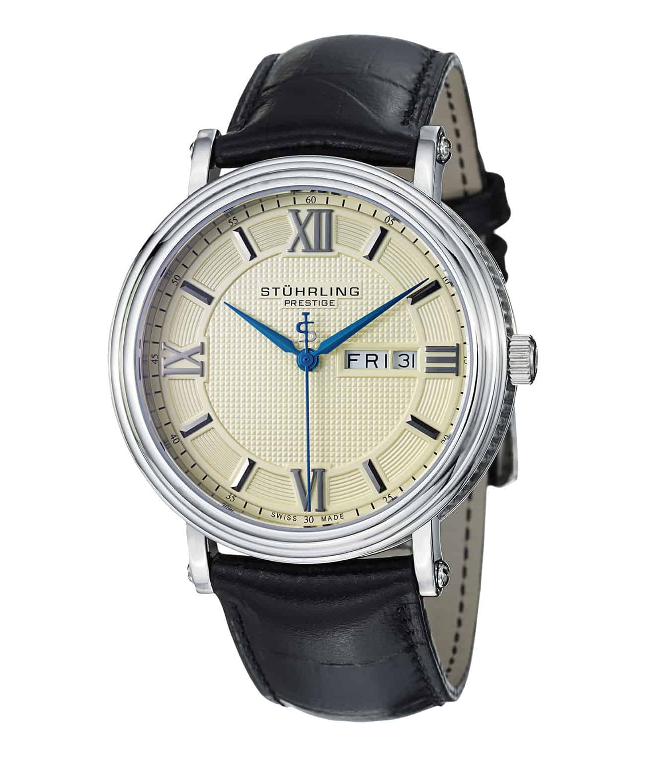 Caliph 400 Quartz 43mm Men's Watch - Waterproof Stainless Steel Dress Watch for Business & Casual Wear | Perfect for Office, Date Night & Formal Events