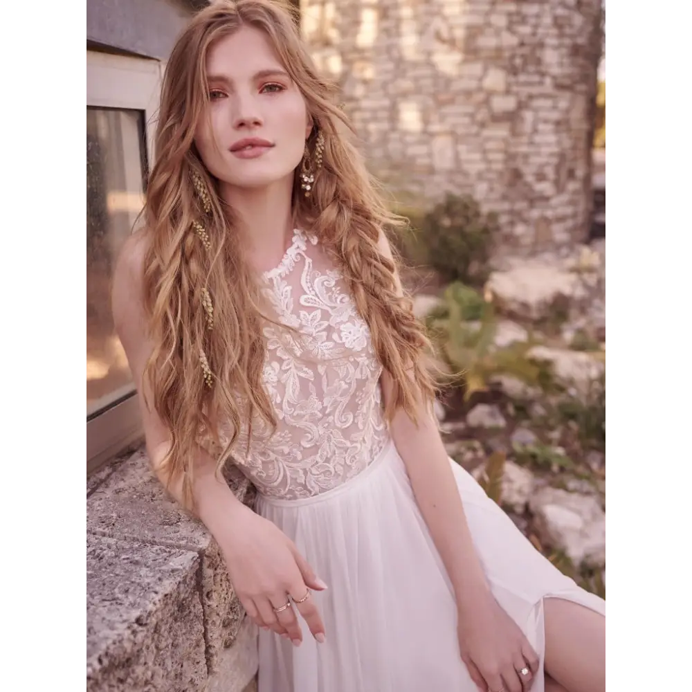 Rebecca Ingram Tasha Wedding Dress - Elegant Lace A-Line Gown for Brides | Perfect for Church, Beach & Outdoor Ceremonies