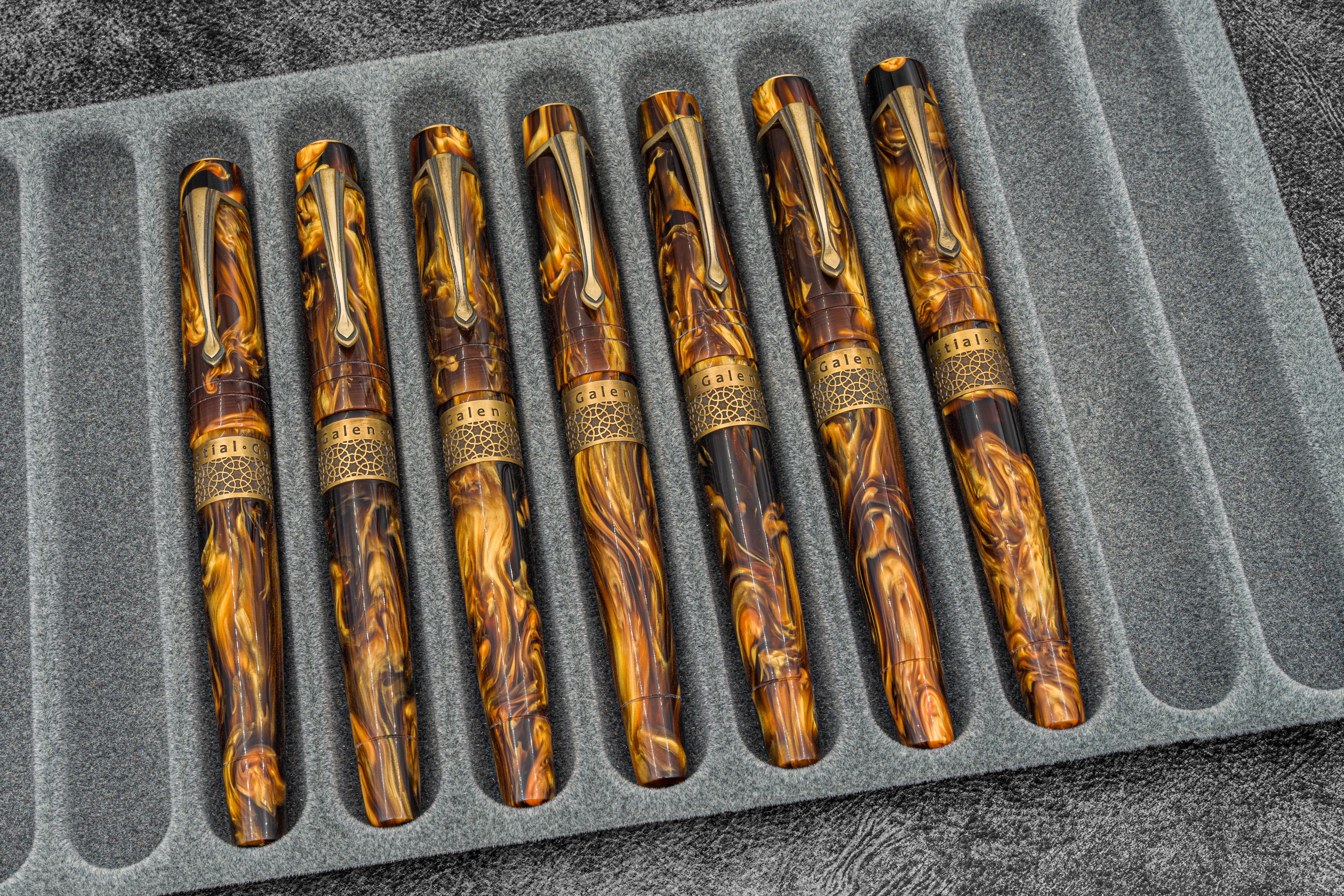 Kilk & Galen SE Celestial Fountain Pen - Premium Tortoise Shell Design for Writing Enthusiasts | Ideal for Journaling, Calligraphy & Gift Giving