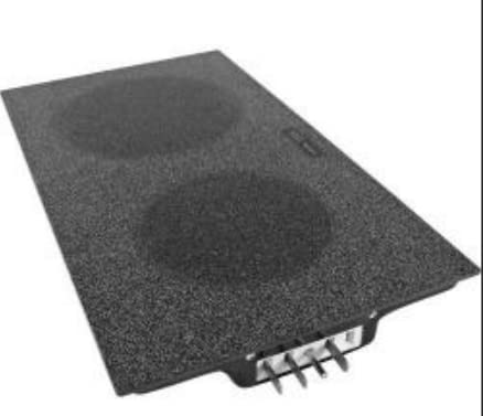 Black Electric Radiant Glass Cooktop Cartridge JEA8120ADB - Perfect for Modern Kitchens & Home Renovations