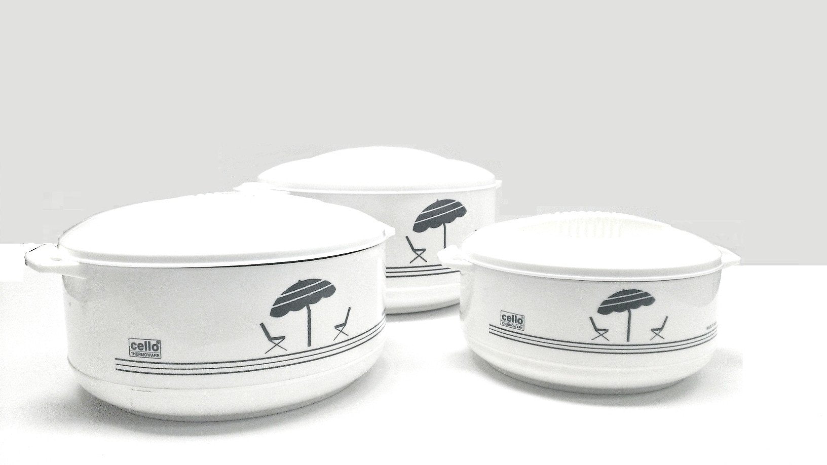 Premium 3-Piece Insulated Hot Pot Set - Stainless Steel Food Warmer & Casserole Carrier - Perfect for Picnics, Camping, and Dinner Parties