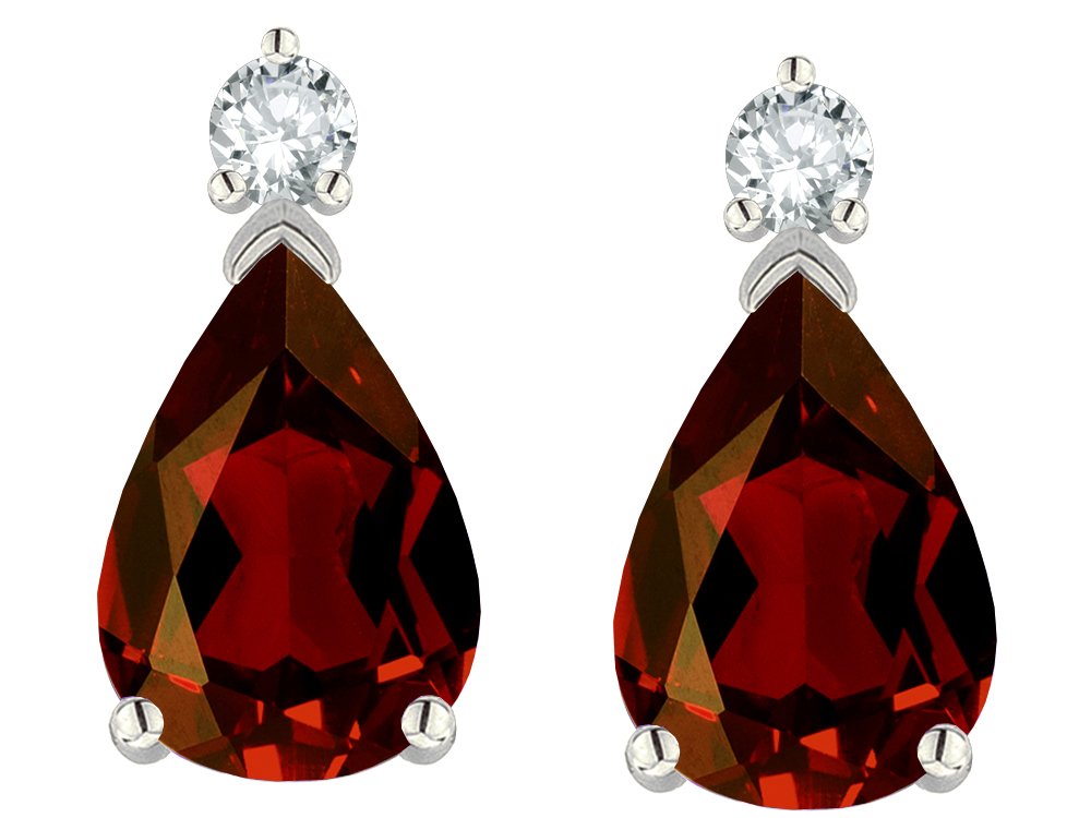 10K Solid Gold Pear-Shaped Drop Earrings – 8x6mm Classic Studs for Women – Perfect for Weddings, Parties & Everyday Elegance