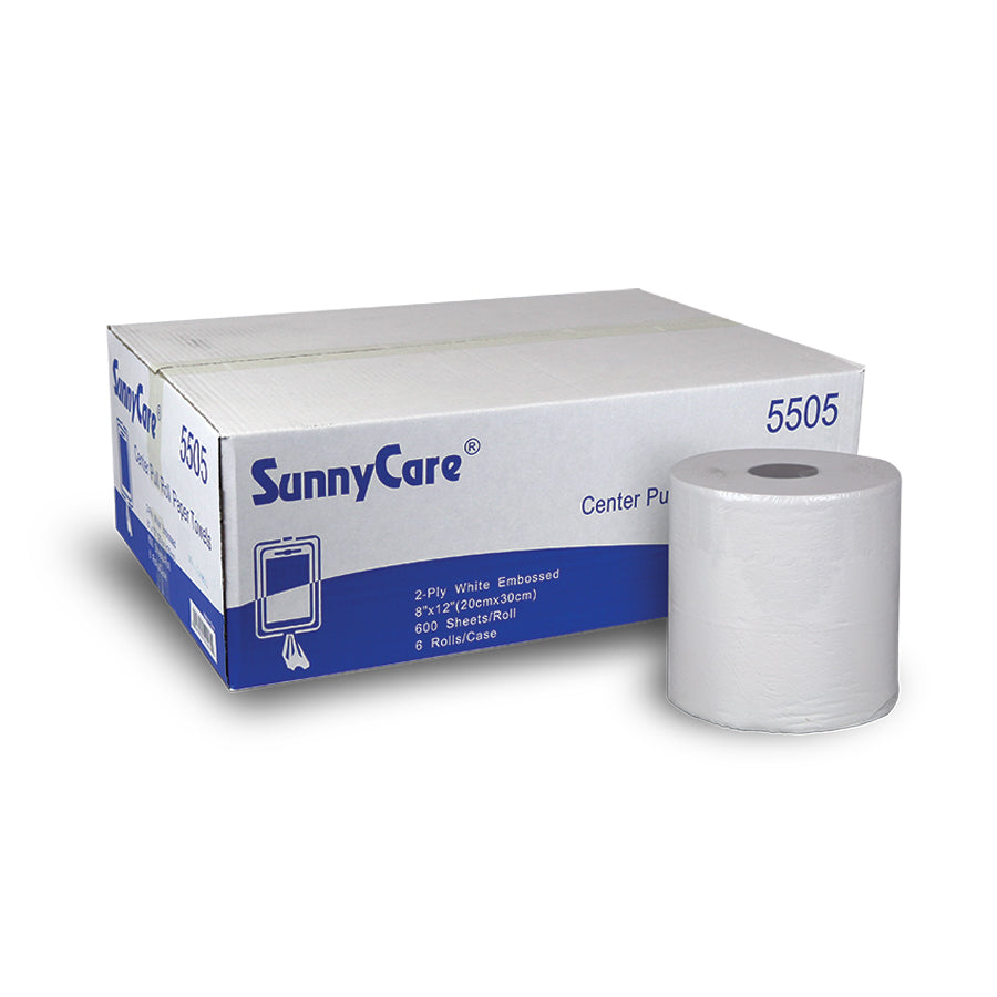Premium Universal Center Pull Hand Towels - 600' Roll (6/Case) | Soft, Absorbent & Durable for Home, Kitchen, Restaurants & Commercial Use