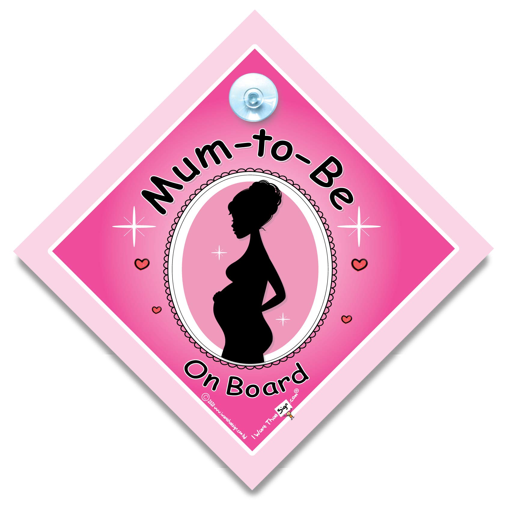Pregnancy Announcement Bumper Sticker - 'Mum To Be' Car Decal for Expecting Mothers - Funny Maternity Car Sign for Baby on Board - Perfect for Gender Reveal & Pregnancy Announcements