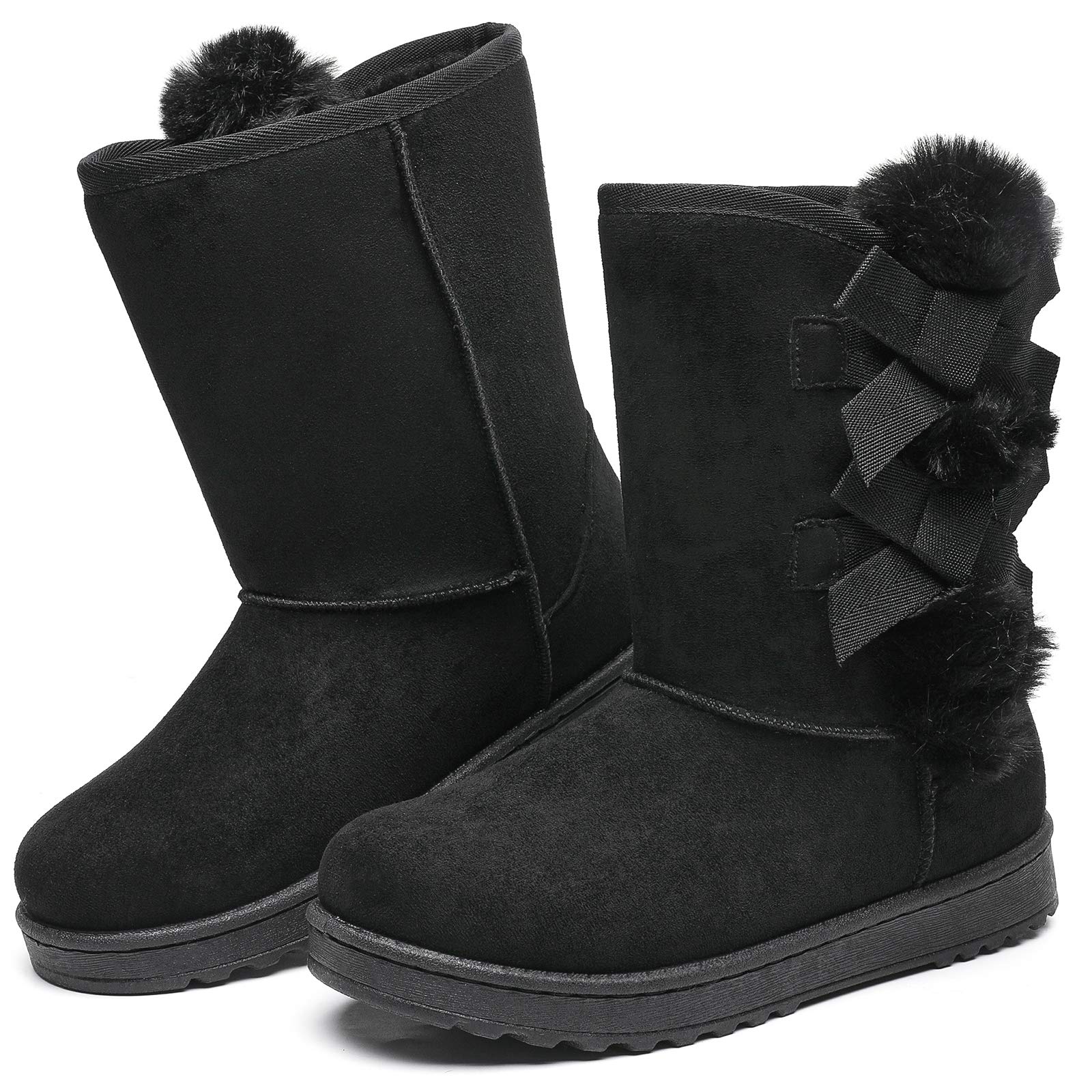 Women's Winter Snow Boots - Mid Calf Warm Fur Lined Slip On Fashion Booties for Cold Weather | Perfect for Snowy Days, Outdoor Activities & Winter Fashion