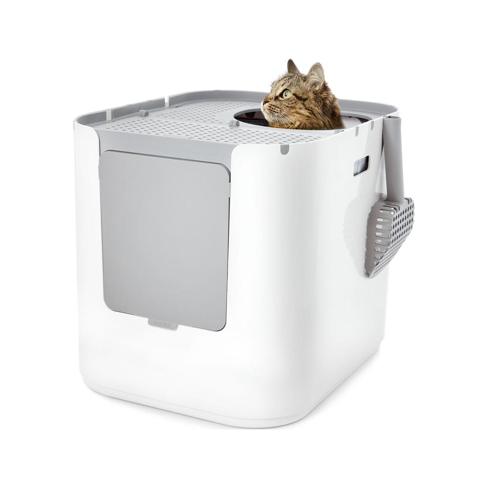 Modkat XL Cat Litter Box - Large Covered Cat Litter Box with Top Entry, Odor Control & Easy Cleaning - Perfect for Multiple Cats & Small Spaces