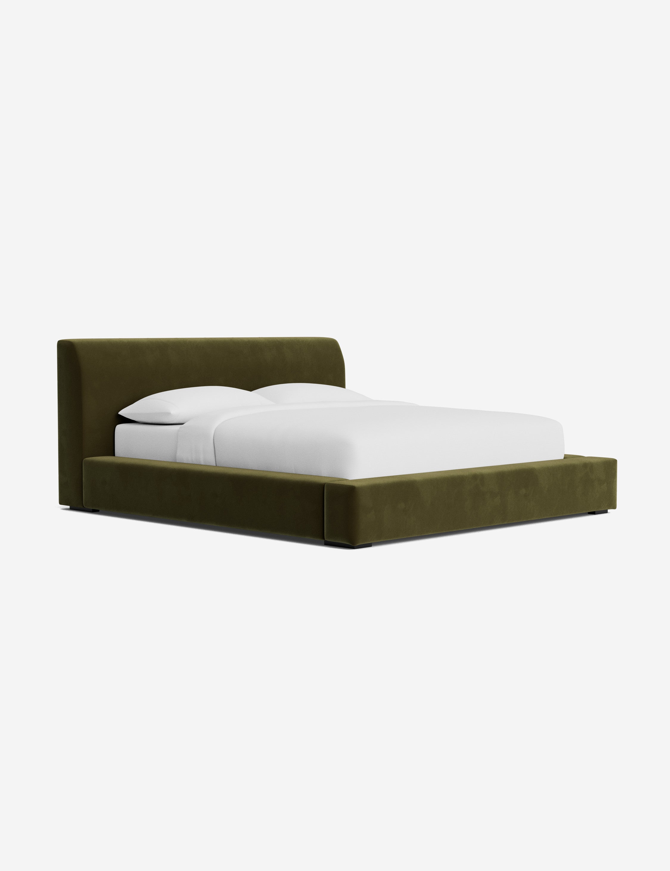 Clayton Platform Bed Frame - Queen Size, Modern Minimalist Wooden Bed with Sturdy Slat Support - Perfect for Bedroom, Guest Room, or Studio Apartment