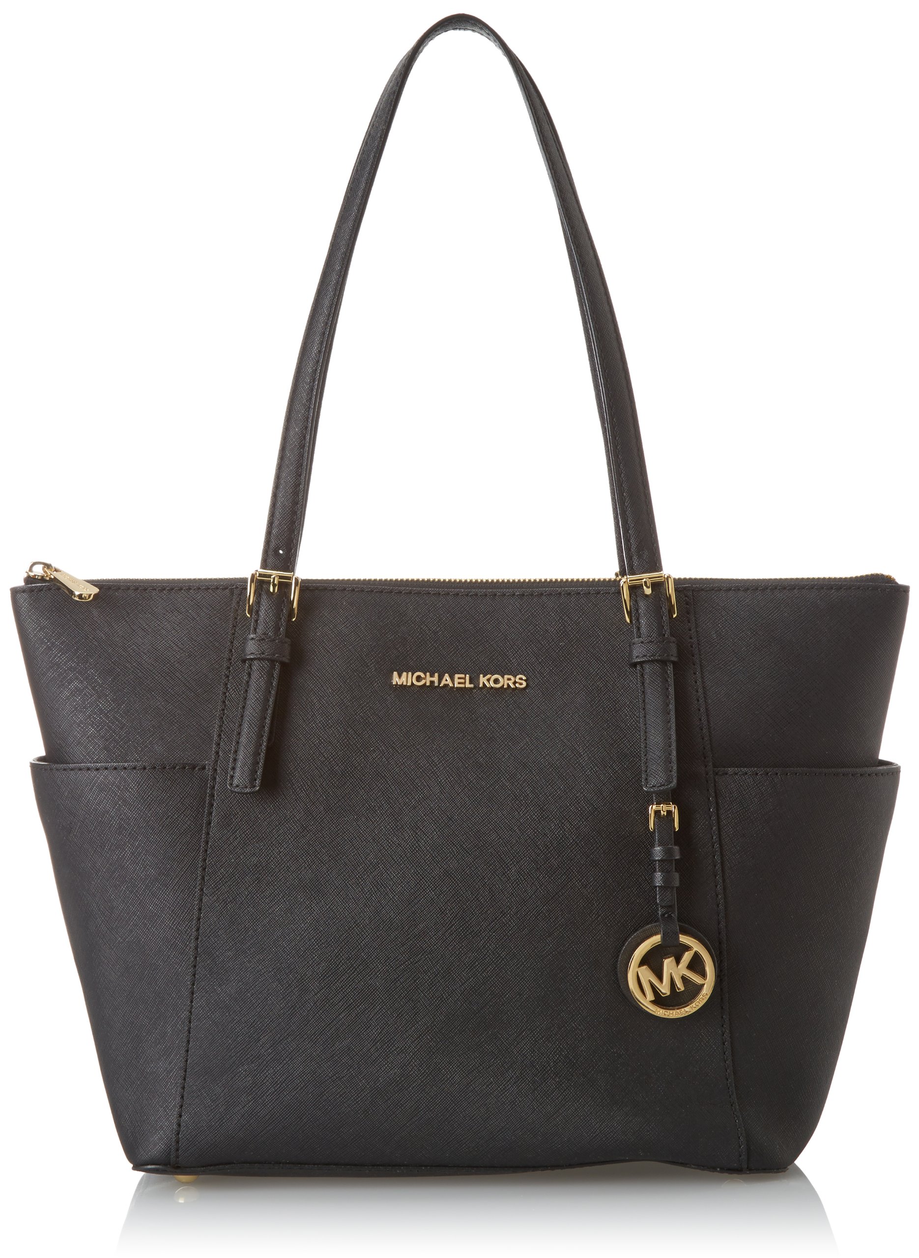 Michael Kors Women's Large Leather Tote Bag - Red | Premium Handbag for Work, Travel & Everyday Use | Stylish Shoulder Bag with Spacious Interior