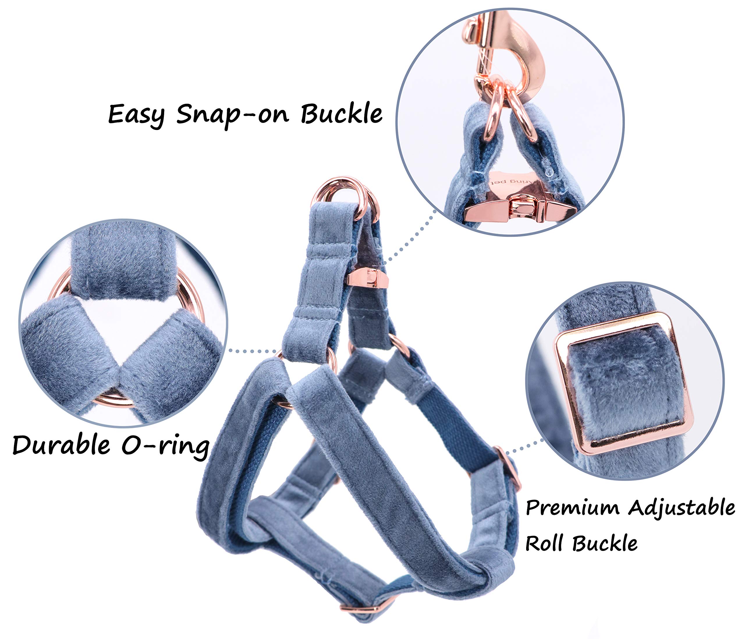 ARING PET Velvet No Pull Dog Harness - Adjustable Heavy Duty Vest for Small, Medium & Large Dogs - Comfortable & Secure for Walking, Training & Outdoor Adventures