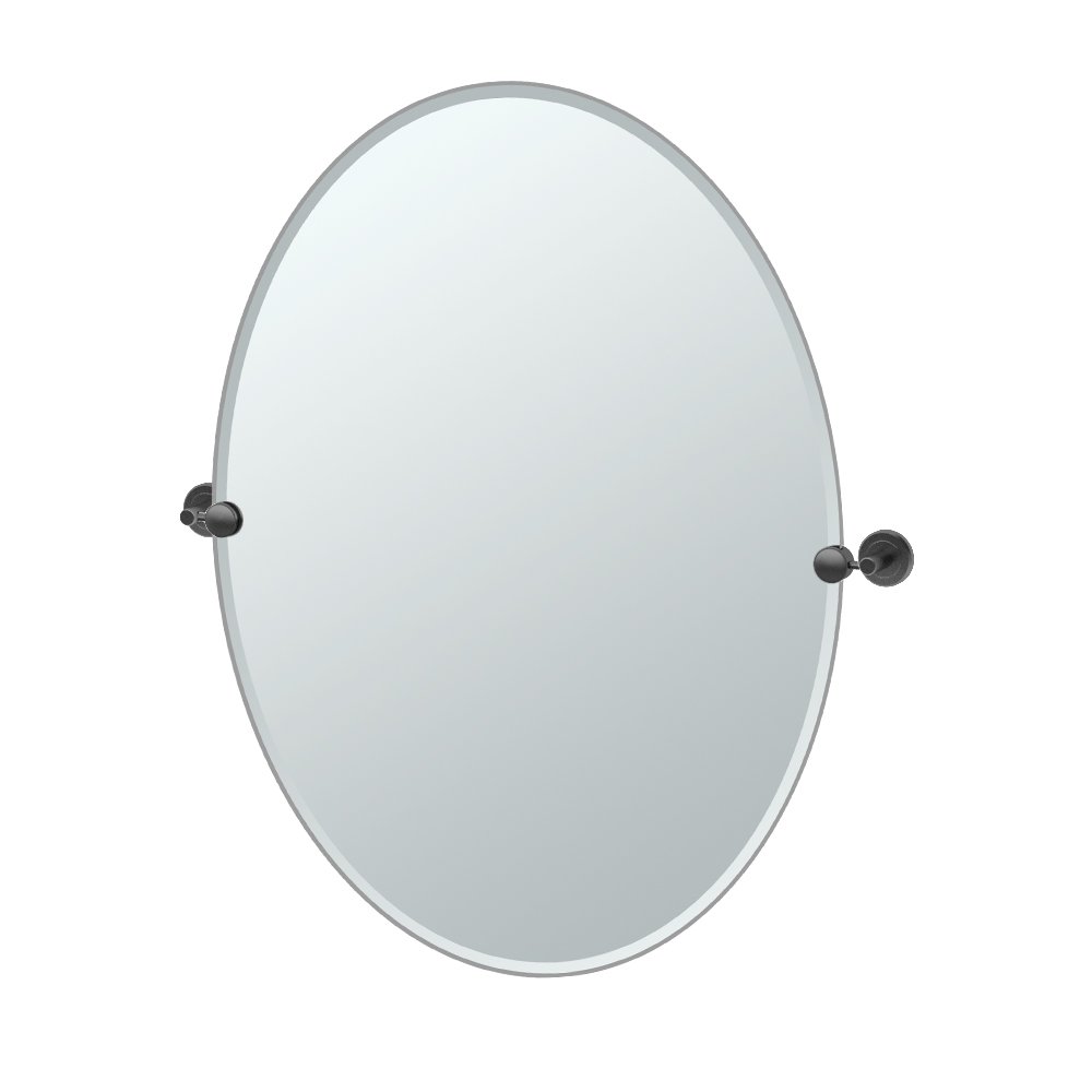 Gatco 4249MXLG Latitude II Large Oval Bathroom Mirror 32