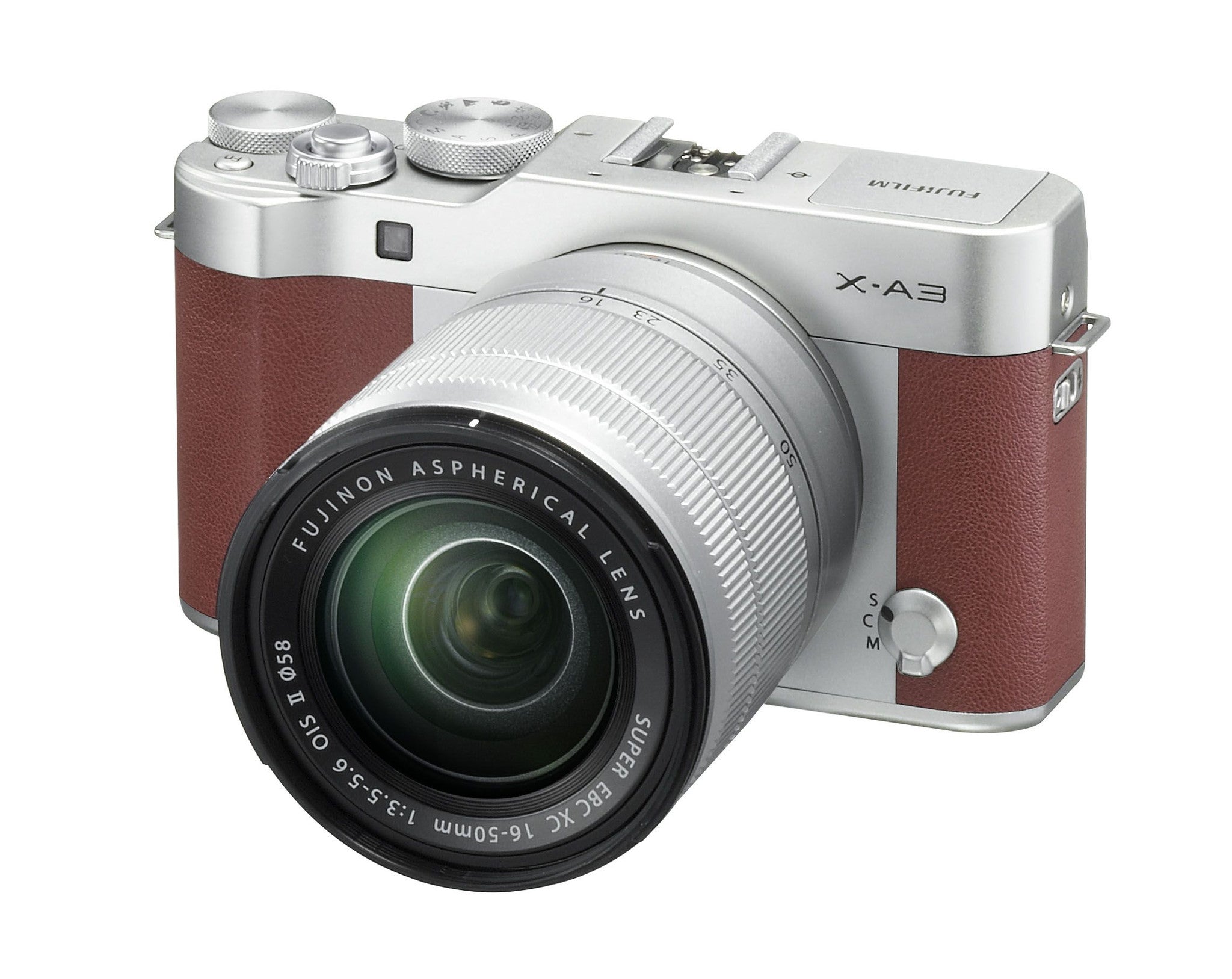 Fujifilm X-A3 Mirrorless Digital Camera with XC 16-50mm f/3.5-5.6 OIS Lens (Brown) - Perfect for Travel Photography, Vlogging & Everyday Shooting