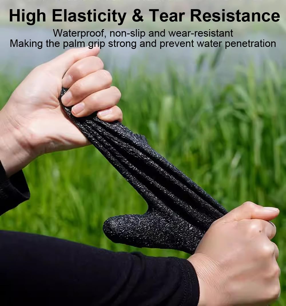 **Non-Slip Fishing Gloves for Men – Durable & Protective Fishing Accessories – Ideal for Saltwater, Freshwater & Ice Fishing**