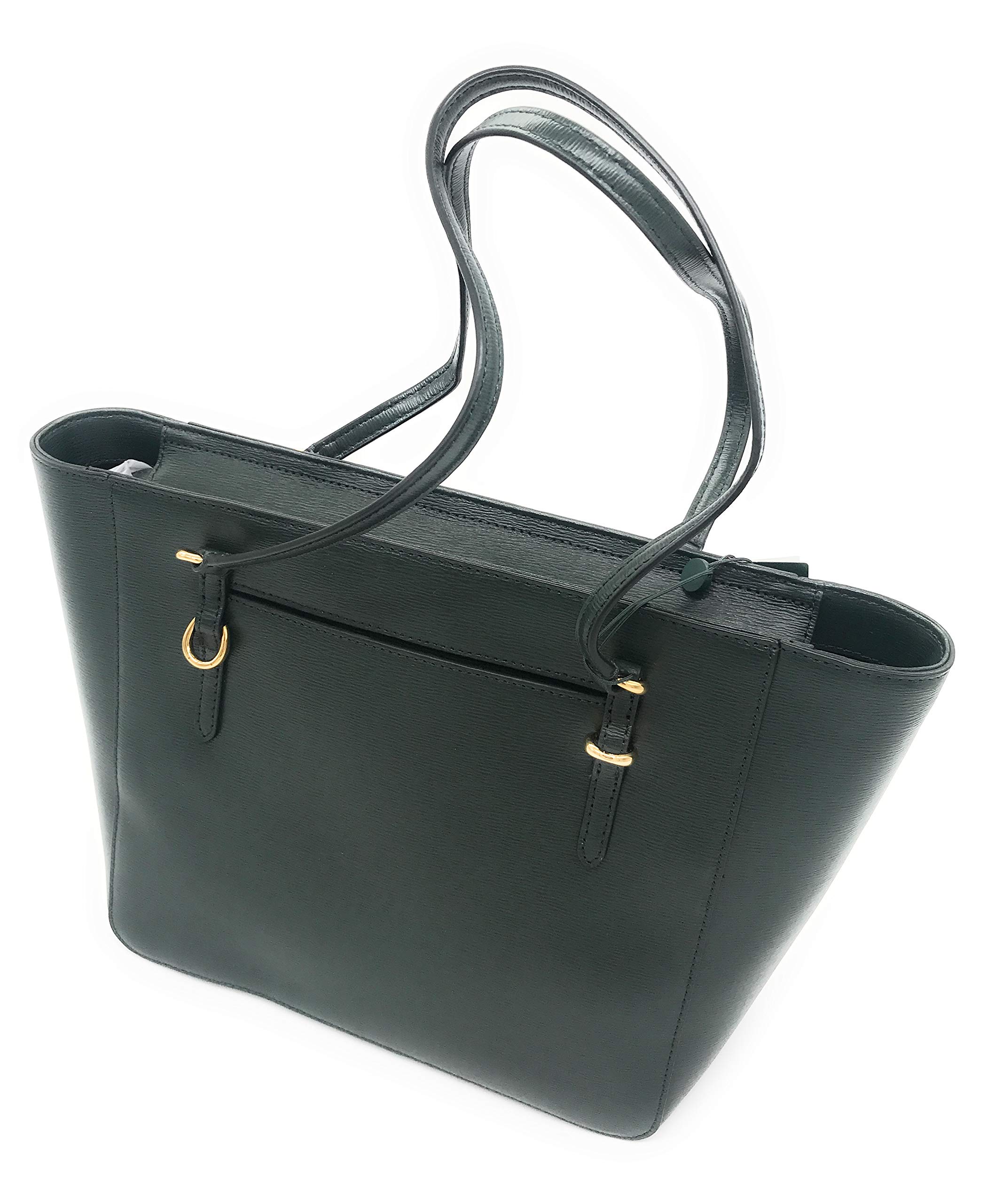 Ralph Lauren Medium Top Zip Tote Bag in Racing Green - Stylish & Spacious Women's Handbag for Work, Travel & Everyday Use