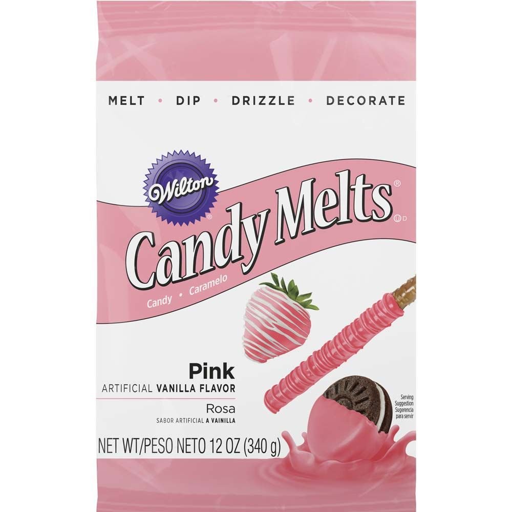 Wilton Pink Candy Melts - 12 oz Bag for Baking, Cake Decorating & Candy Making - Perfect for Valentine's Day, Birthday Parties & DIY Treats