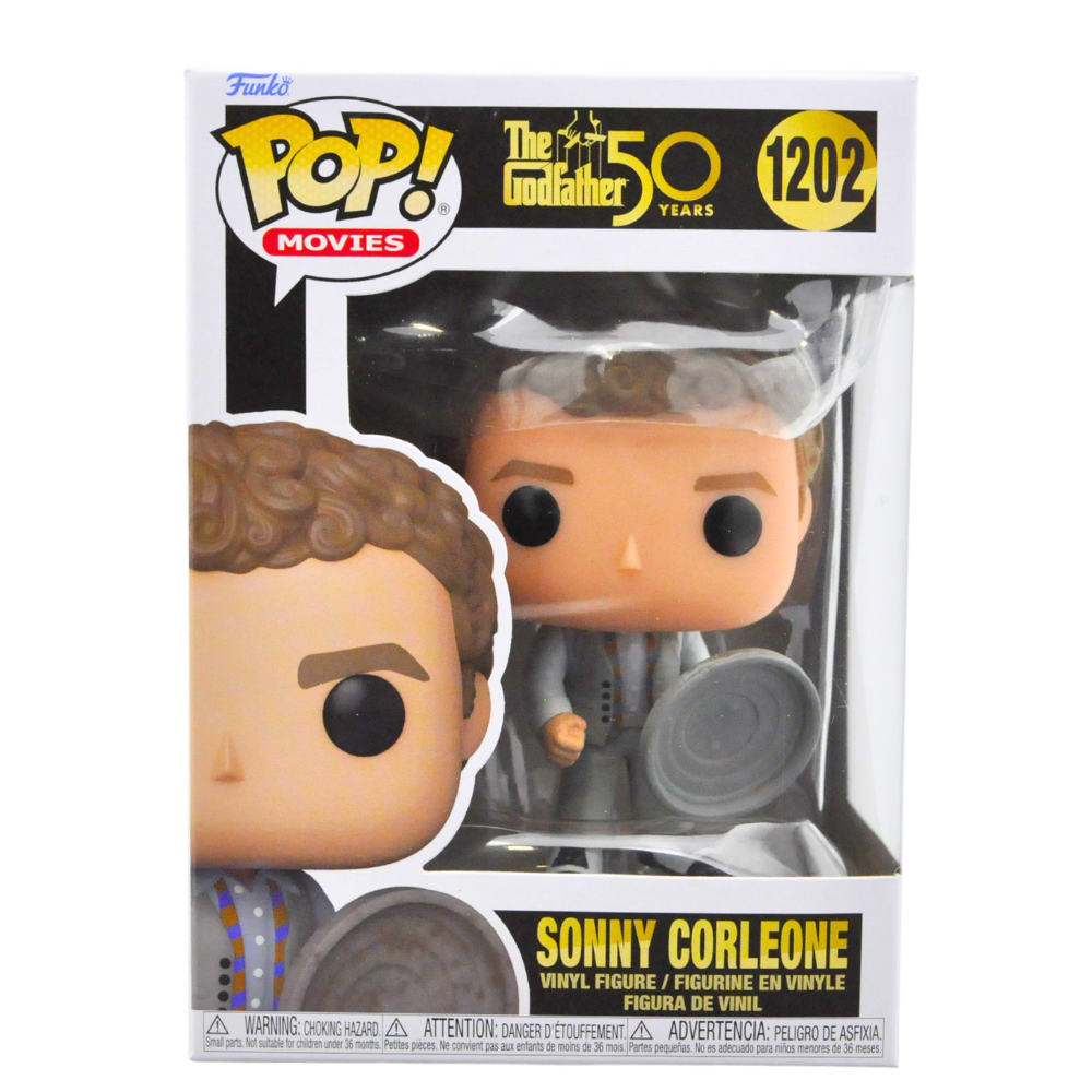 Funko Pop! Sonny Corleone with Trash Can Lid - The Godfather Collectible Figure #1202 - Perfect for Movie Fans, Gift Giving & Pop Culture Displays