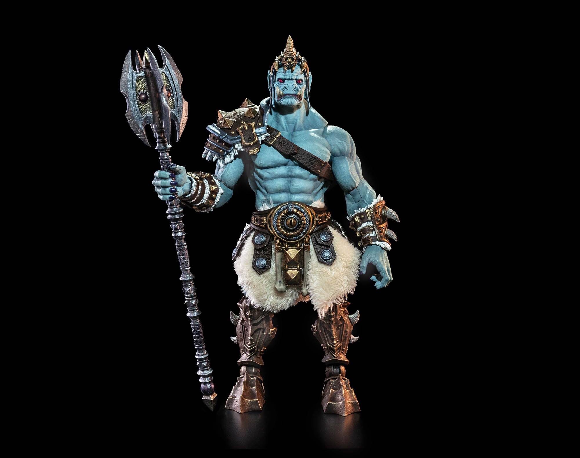 Mythic Legions: Ashes of Agbendor Frost Ogre Action Figure - Preorder for Collectors | Fantasy Battle Scenes & Display