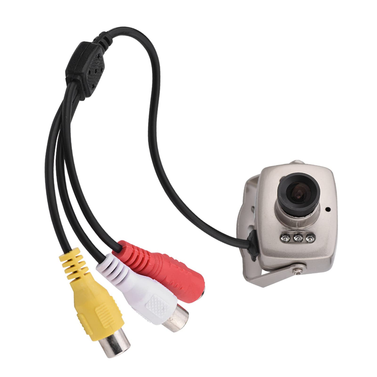 KOSDFOGE Mini 6LED Wired CCTV Security Camera with Night Vision - CMOS Digital Video Camera PAL/NTSC for Home Surveillance - Perfect for Indoor Monitoring, Baby Room Security & Pet Watching