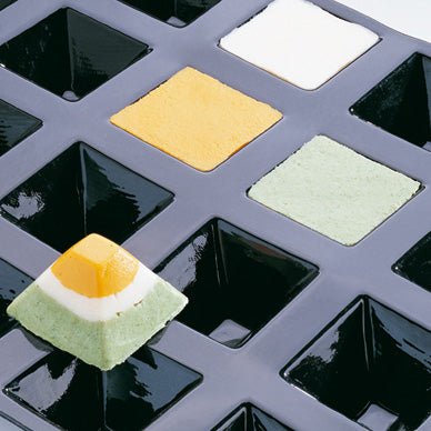 Flexipan FLX01562 Silicone Pyramid Baking Mold - Set of 54 Non-Stick Cavities (1 3/8