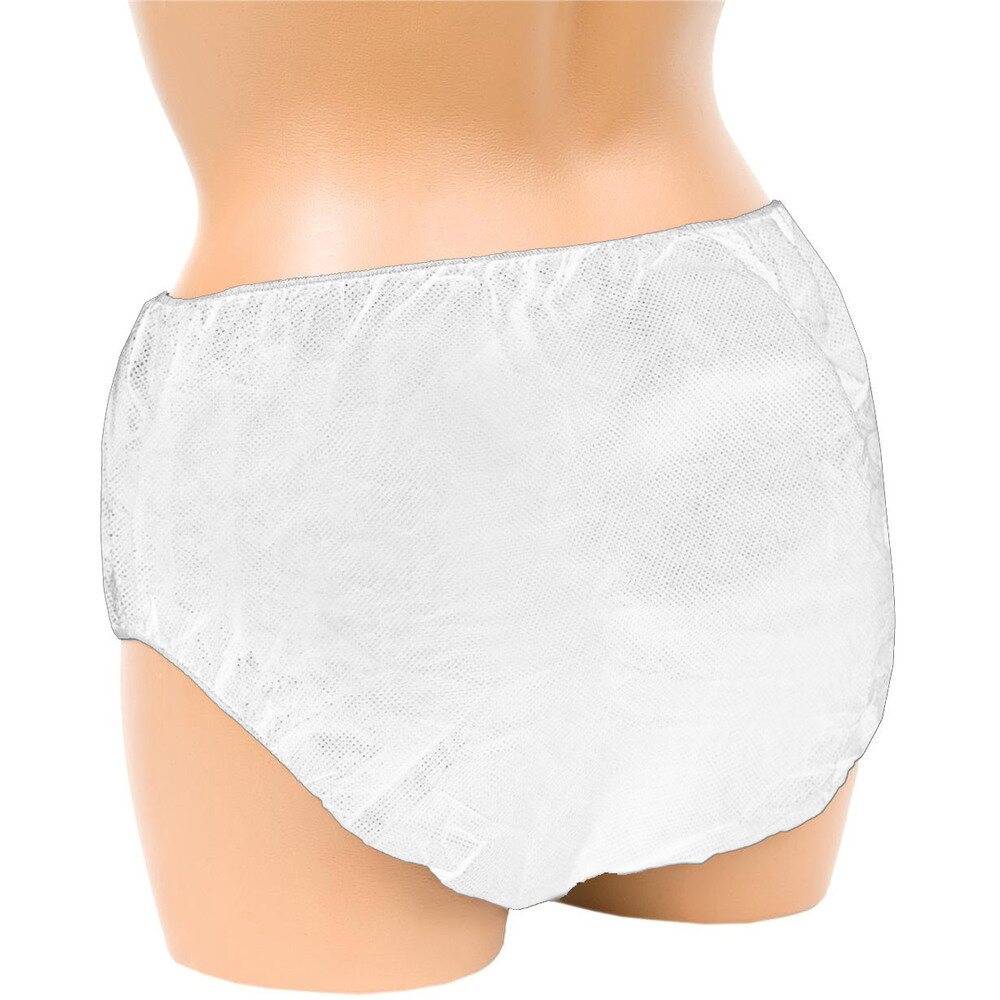 Canyon Rose Women's Disposable Underwear - Breathable Cotton-Like Comfort, White, Large/XL (25 Count Pack) - Ideal for Travel, Postpartum, Hospital & Incontinence Care