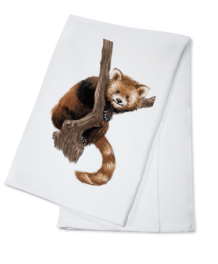 100% Cotton Baby Red Panda Tea Towel - Absorbent Decorative Hand Towel for Kitchen, Bathroom & Home Decor - Perfect for Gifts, Dish Drying & Cozy Farmhouse Style