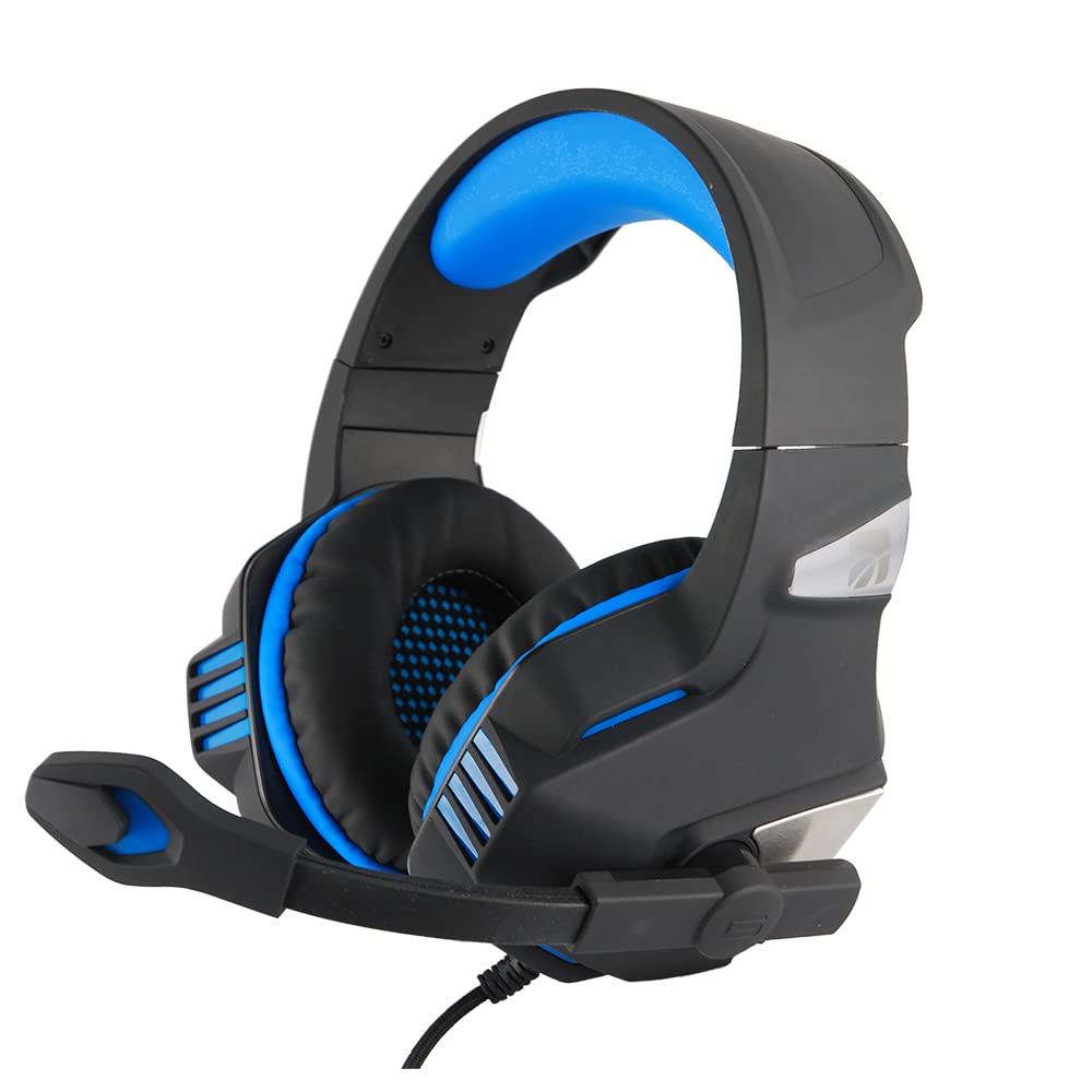 Xtreme Cuffia Gaming Horizon X24 Pro Headset for PS4 - 3.5mm Jack Wired Headphones with Adjustable Mic, 50mm Speakers & Noise Cancelling - Black - Perfect for Gaming, Streaming & Online Meetings