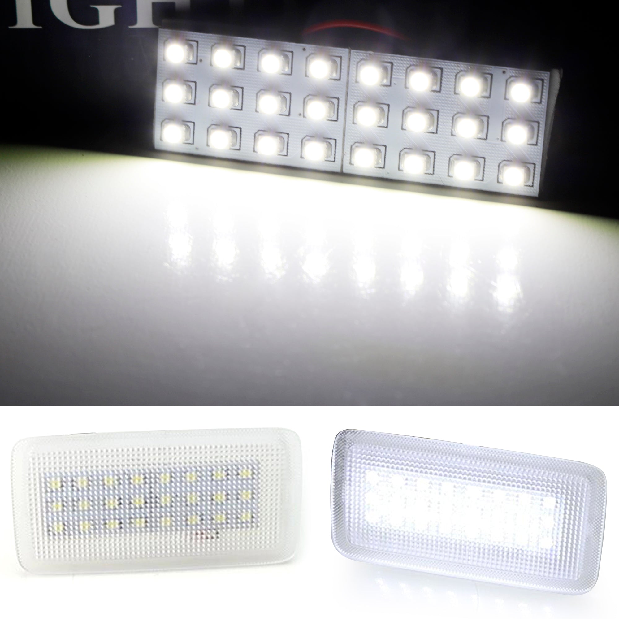 48 SMD White Full LED Sunvisor Vanity Light Replacement for Lexus & Toyota - Perfect for Car Interior Lighting & Nighttime Makeup